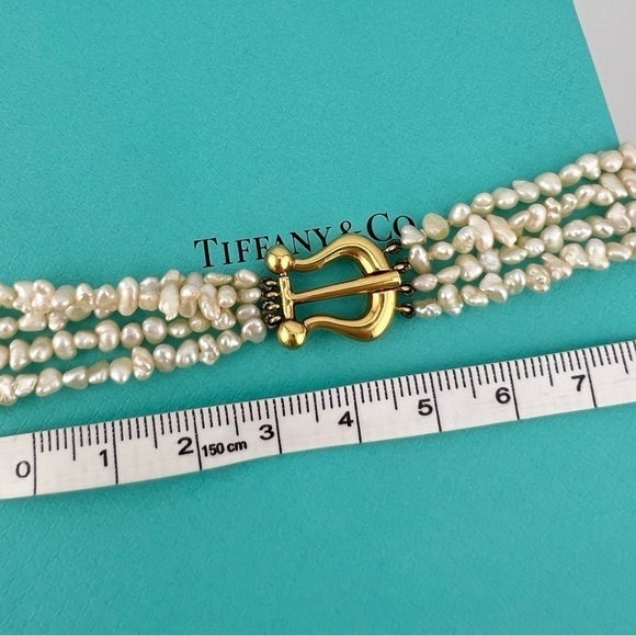 Vintage Tiffany & Co. Baroque Pearl Torsade Necklace 18k Buckle Clasp - Picture 7 of 9